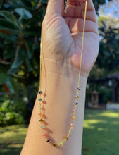 Load image into Gallery viewer, Dainty Multicolor Tourmaline Necklace
