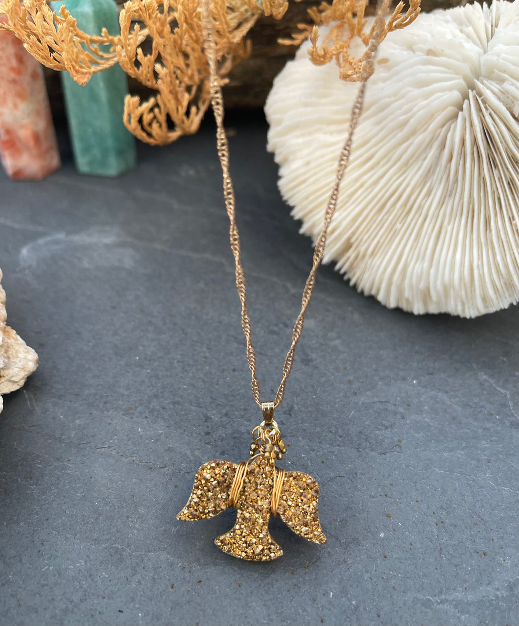 Golden Bird Necklace