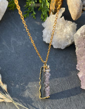 Load image into Gallery viewer, Amethyst Slice Necklace
