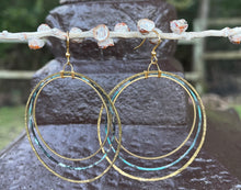 Load image into Gallery viewer, Layered Patina Circles Earrings
