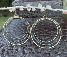 Load image into Gallery viewer, Layered Patina Circles Earrings
