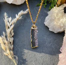 Load image into Gallery viewer, Amethyst Slice Necklace
