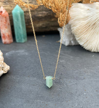 Load image into Gallery viewer, Aventurine Mini Tower Necklace
