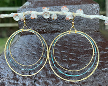 Load image into Gallery viewer, Layered Patina Circles Earrings
