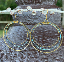 Load image into Gallery viewer, Layered Patina Circles Earrings
