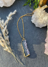 Load image into Gallery viewer, Amethyst Slice Necklace
