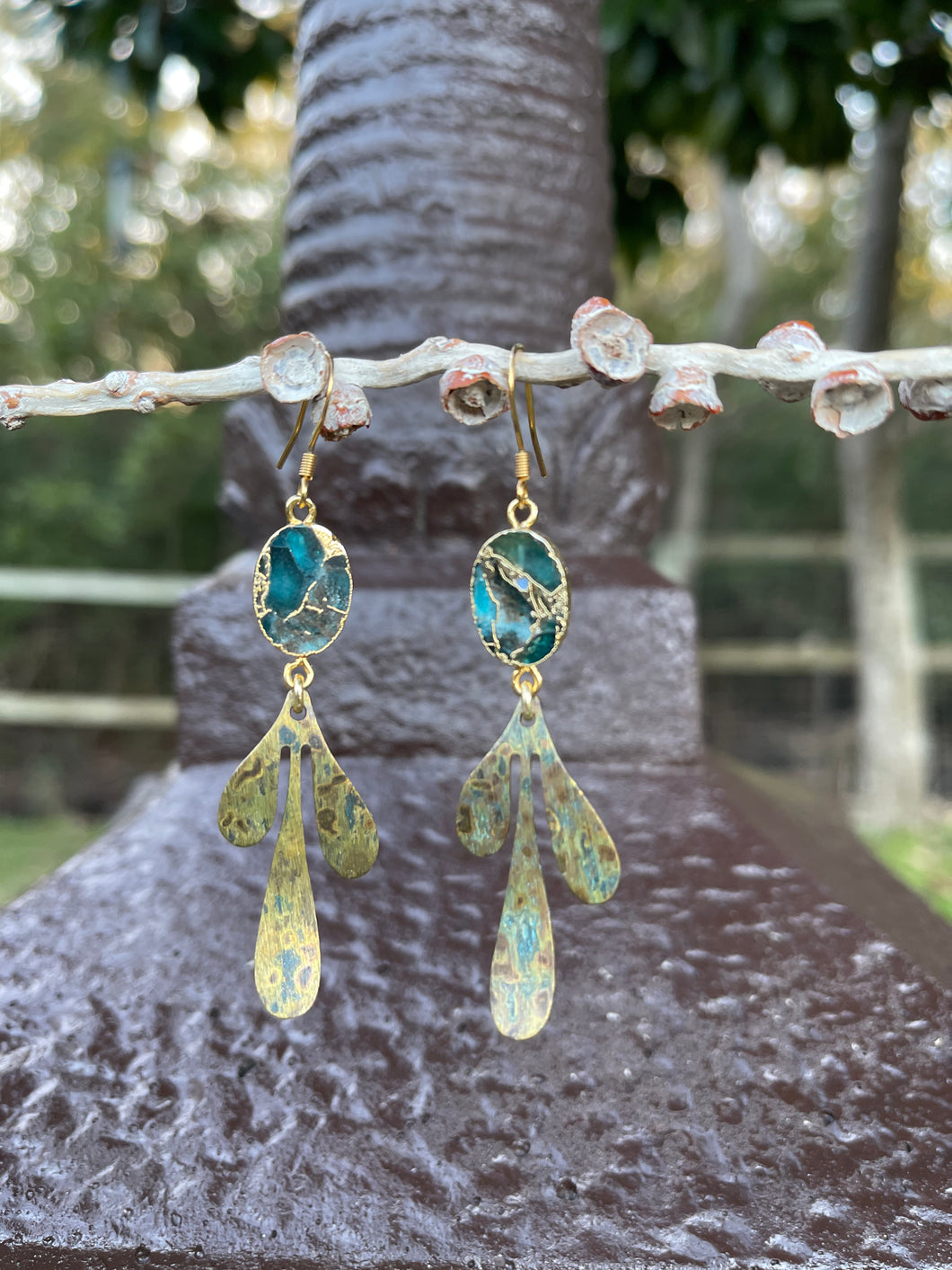 Green Tourmaline Earrings