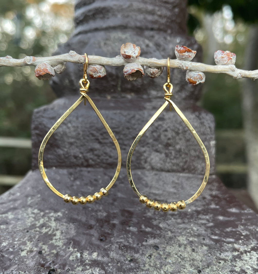 Minimalist Gold Teardrop Earrings