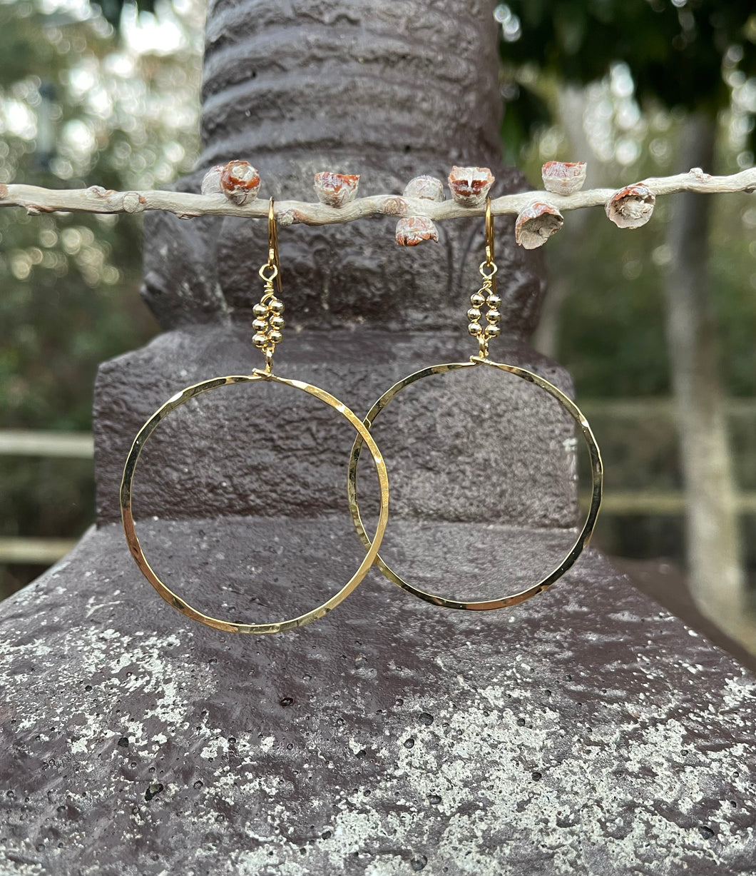 Golden Hoop Earrings